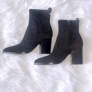Marc Fisher Black Heeled Boots, Women’s Size 10, New In Box!